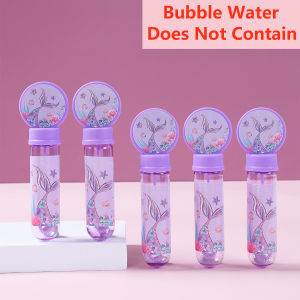 10pcs Bubble Soap Bottles Mermaid Stickers Tube Bubble Wand Mermaid Party Gifts for Guests Mermaid Birthday Party Decorations