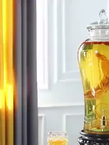 BÌNH THỦY TINH NGÂM RƯỢU KHÔNG VÒI CHÂN MÂY CAO CẤP