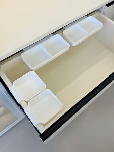 Office Supply Cosmetic Storage Box Hanging Divided Organizer Drawer Layered Partition Small Sample Storage Utility
