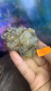 mẫu đá thạch anh ưu linh Tourmaline tự nhiên năng lượng vũ trụ mã 496