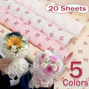 20Sheets 50x70cm Ins Bow Sydney Paper Gift Liners Holiday Party Christmas Thanksgiving Flower Wrapping Paper Bouquet Flower Wrapping Paper