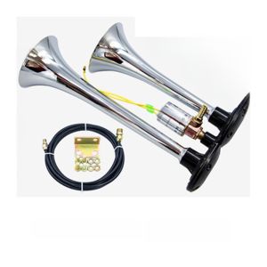 Bộ Loa Khí Siêu to 24V Xe Buýt Cao Cấp 12V Xe Tải Điện Kiểm Soát Bằng Điện Còi Xe Hơi Còi Xe Buýt Hai Lối