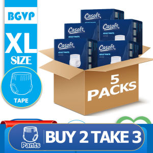 BGVP 50PCS Adult Diaper For Senior 10pcs/1pack Adult Diaper Pull-ups Pants Disposable Diapers Large For Senior M/L/XL Women Elderly Men Soft Comfort Trial Gift 2pcs