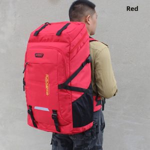 80L Large Capacity Mens Backpack Outdoor Mountaineering Bag Travel Womens Backpack Travel Long Distance Luggage Backpack Computer Bag