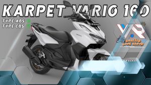 KARPET VARIO 160 ABS CBS PIJAKAN ALAS KAKI BORDES MOTOR KARET RUBBER ANTI LICIN MEREK MOSCOW PNP