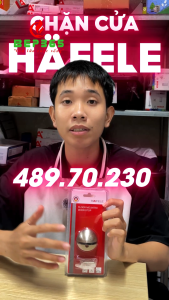 Chặn Cửa Bán Nguyệt Hafele 489.70.230/ 937.56.413 Màu Nickel mờ Bảo hành 12 tháng - BST