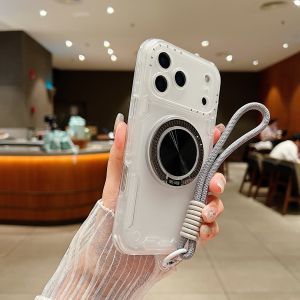3 In 1 Ring Stand Case For iPhone 17 Pro Max 11 12 13 14 15 16 Plus Holder Shockproof Wrist Strap Hand Lanyard Cord TPU PC Cover