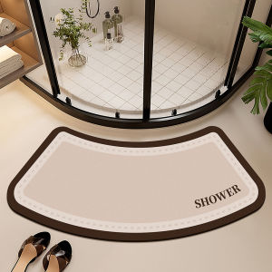 Strong Absorbent Arc Shaped Silicon Dendroid Anti Slip Bath Mat Shower Room Toilet Entrance Door Rug Home Decorative Floor Mat