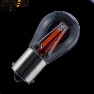 4 COB Filament LED 1156 BAU15S Car Brake Light Parking Lamp 12V Auto Vehicle DRL Lights Reverse Bulb Signal Lamp