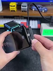 240W Type C Cable Fast Charging Foldable Phone Stand 2 in 1 Data Cord for Travel School Office