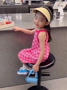 Kids High Quality Polyester Sleeveless Dress Nightdress Floral Design Princess Dress for Kids Girls 2-10 Years Old