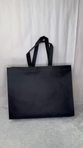 42Lx33Hx10W RPET Ultrasonic Non Woven Bag A4 size doorgift printing custom shopping recycle grocery reusable goodie beg
