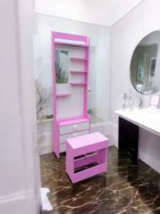 Meja nakas  kosmetik 3 laci .. plus kursi