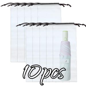 5/20pcs Waterproof Translucent Umbrella Storage Bag with Drawstring Portable Multi-purpose Pouch for Home Travel Organizer Essen