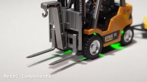 CONUSEA | MINI Rc Trucks Forklift 1/64 Alloy Diecast Remote Control Desktop Cars for Boys Crane Liftable Car Electric Truck for KidsGift