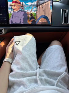 Quần Short Nam American Tri-needle Embroidery Mùa Hè Mỏng Ống Đứng Rộng Rãi Quần Short Thường Ngày Cạp Vừa Quần Short