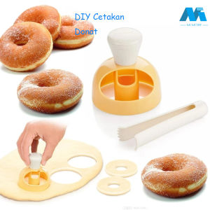 Mi.more DIY Cetakan Donat Pembuat Kue Dekorasi Alat Makanan Penutup Pembuat Roti Baking Persediaan Dapur Pastry Alat