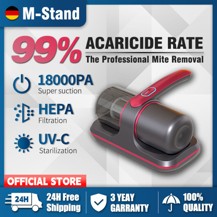【99 Sterilization】Cordless Dust Mite Vacuum Cleaner Strong Suction UV