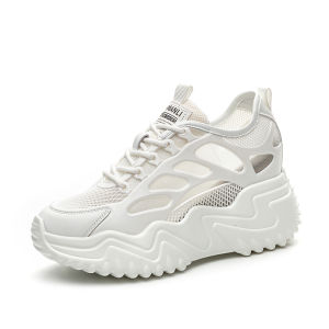 Womens Dad Shoes Thick Sole Breathable Sports Casual Sneakers Spring Summer New Style Heightening Shoes Comfortable All-Match