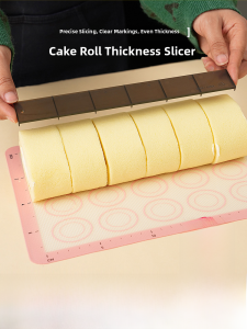 Kitchen Baking Tool Cake Roll Ruler Cutter Uniform Division Aid Tool BBQ Cooking Utensils Other Baking Equipment