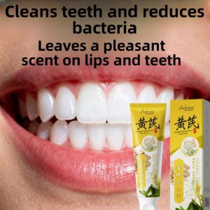 Mint Flavored Yellow Rattle Honeysuckle Toothpaste Natural Whitening Gentle on Teeth Stain Removal Bad Breath Freshener Adult Oral Care
