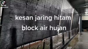 QIAN JIA-QJ SUN SHADE NET HDPE/  TIRAI JARING HITAM BUNGA/ KEBUN/ SAYUR/  遮阳网 6 KNITTING 90GSM 85% SUN SHADING RATE BLACK