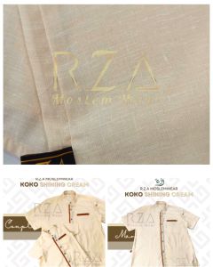 Koko Couple Cream Putih Coklat Krem Muda List Coksu ayah Anak Newborn Jumbo Kemeja Baju Lebaran Sarimbit Oversize Baby Dewasa Pria Muslim Muslim Katun ivory