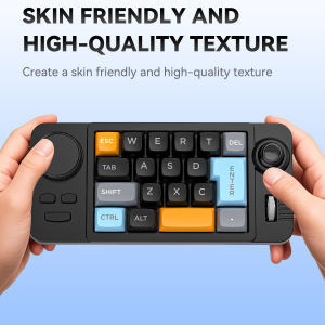 Hot Swap Wired Mechanical Keyboard with Volume Scroll Jostic 19Keys Programmer Keypad for Computer Laptop