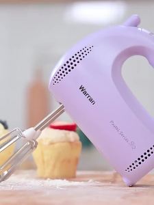 [China Plug Adapter Needed] WARRAN | High-Power Electric Home Use Small Automatic Handheld Quiet Mixer Egg Beater