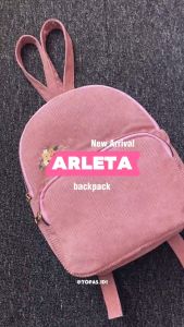 Tas Ransel Arleta Mini Serbaguna / Tas Ransel Corduroy Multifungsi Wanita Terbaru