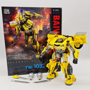 Deformation Toy Baiwei TW-1032 Bumblebee Optimus Op Column Movie 7 Super Warrior Alloy Finished Robot