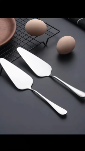 【 triangular shovel】California Stainless Steel Pizza Cutter Spatula Cake Server Baking Tool