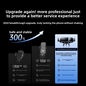 HELLOLEIBOO | Car Mount Foldable Screen Phone Holder Wireless Charging Compatible With Huawei X5 Samsung Large Screen Electric Fixed Navigation