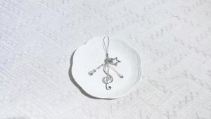 Bandai | Creative Musical Note Violin Keychain Stars Clasp Music Symbol Keyring for Women Handbag Backpack Gifts