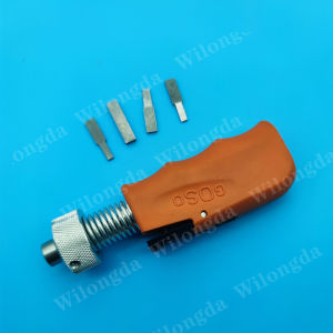 HUK/GOSO Stainless Steel Lock Plug Spinner Rubber Grip Straight Shank Quick Cylinder Turning Tools