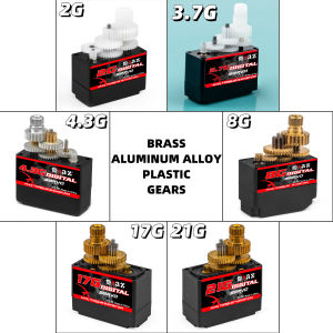 RCXAZ 2g 3.7g 4.3g 8g 17g 21g Digital Micro Servo RC Aircraft Drone Mini Car Helicopter Fixed Wing RC Servo Upgrade Parts