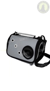 SEMPATI Tas Untulan Jendela Minimalis Travel Pouch Backpack Tas Slempang Jinjing 2in1 Pet Cargo Pet Travel Bag Tas Gendongan Kucing Burung Hamster Sugar Glider Kitten Landak