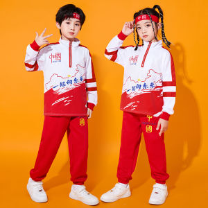 ชุดการแสดงเชียร์ลีดเดอร์สำหรับเด็กนักเรียนประถมแบบใหม่ชุดเชียร์ลีดเดอร์สำหรับชั้นเรียนอนุบาลชุดการแสดงแบบกลุ่ม