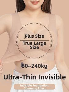 MsPai | Large Size Breathable and Seamless Adjustable Shade Invisible Side Support Bra