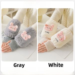 SVORIAHI | 2-in-1 Sleeve Covers Gloves Durable Autumn Winter Office Writing Down Jacket Anti-Dirt Student Working SVORIAHI Cartoon Style