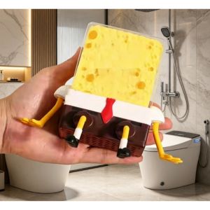 1Pc Wall Mounted Kitchen Sink Drainage Rack Creative Dishwashing Brush Holder Home Wall Wipe Shelf Sink Basket