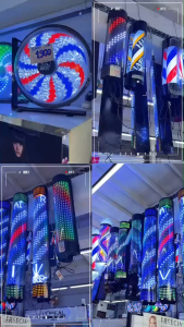 SALE !! ด่วนไฟหมุน ทรงวินเทจ ขนาด 90/150/160cm เป็นสินค้า Sale นะค่ะ อคริมีรอย บุบยับเล็กน้อยใช้งานได้ปกติ100% มี 3 ลาย