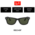 Ray-Ban Wayfarer - RB2140F 901  size 52 แว่นตากันแดด. 