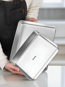 Thép Không Gỉ 316 Hình Chữ Nhật Cấp Thực Phẩm Phục Vụ Khay Có Nắp Tiramisu Khuôn Chuẩn Bị Đĩa Hình Chữ Nhật Dài Nhà Bếp Đồ Ăn