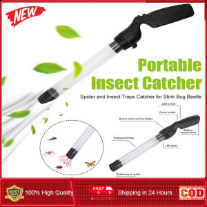 Pest Suction Trap Tube LED Lighting Handheld Bugs Fly Vacuum Cleaner Vacuum Bug Catcher Bug Catcher Grabber for Stink Bug Beetle