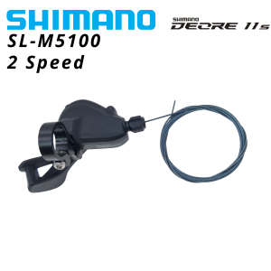 SHIMANO | SHIMANO DEORE SL M5100 RAPIDFIRE PLUS MONO Shifting Lever Clamp Band 2speed MTB Mountain Bike Shifters SL-M5100 Left 2S 2V Dowel