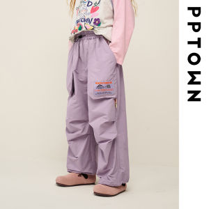 PPTOWN | Water Repellent Girls Paratrooper Cargo Pants