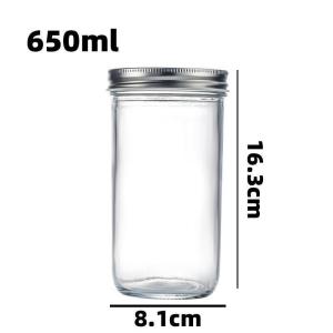 Mini Honey Packaging Glass Sealant Jar Food Grade round Shape Kitchen Storage Bottle for Sauce Jam Condiment Empty Bottle