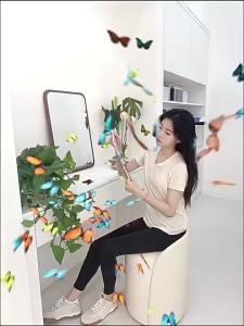 YINGBAOHONG | Gương Treo Tường Gỗ Toàn Thân