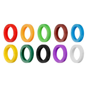 10-50Pcs Hollow Rubber Key Covers Key Caps Elastic Key Identifiers Covers Soft Silicone Key Protector Markers Key Accessories